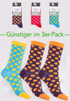3er Pack Mix - Socken aus Biobaumwolle - Yofi Tofi Dots