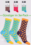 3er Pack Mix - Socken aus Biobaumwolle - Yofi Tofi Dots