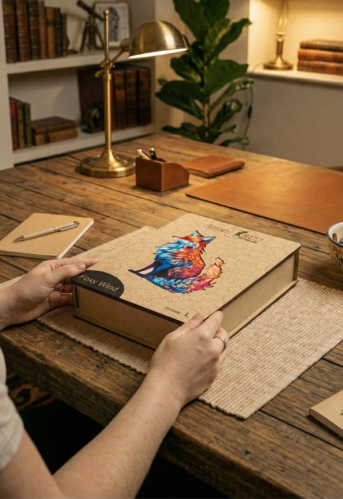 Foxy Wind – Ausdrucksstarkes Fuchsmotiv als hochwertiges Holzpuzzle Foxy Wind – Ausdrucksstarkes Fuchsmotiv als hochwertiges Holzpuzzle