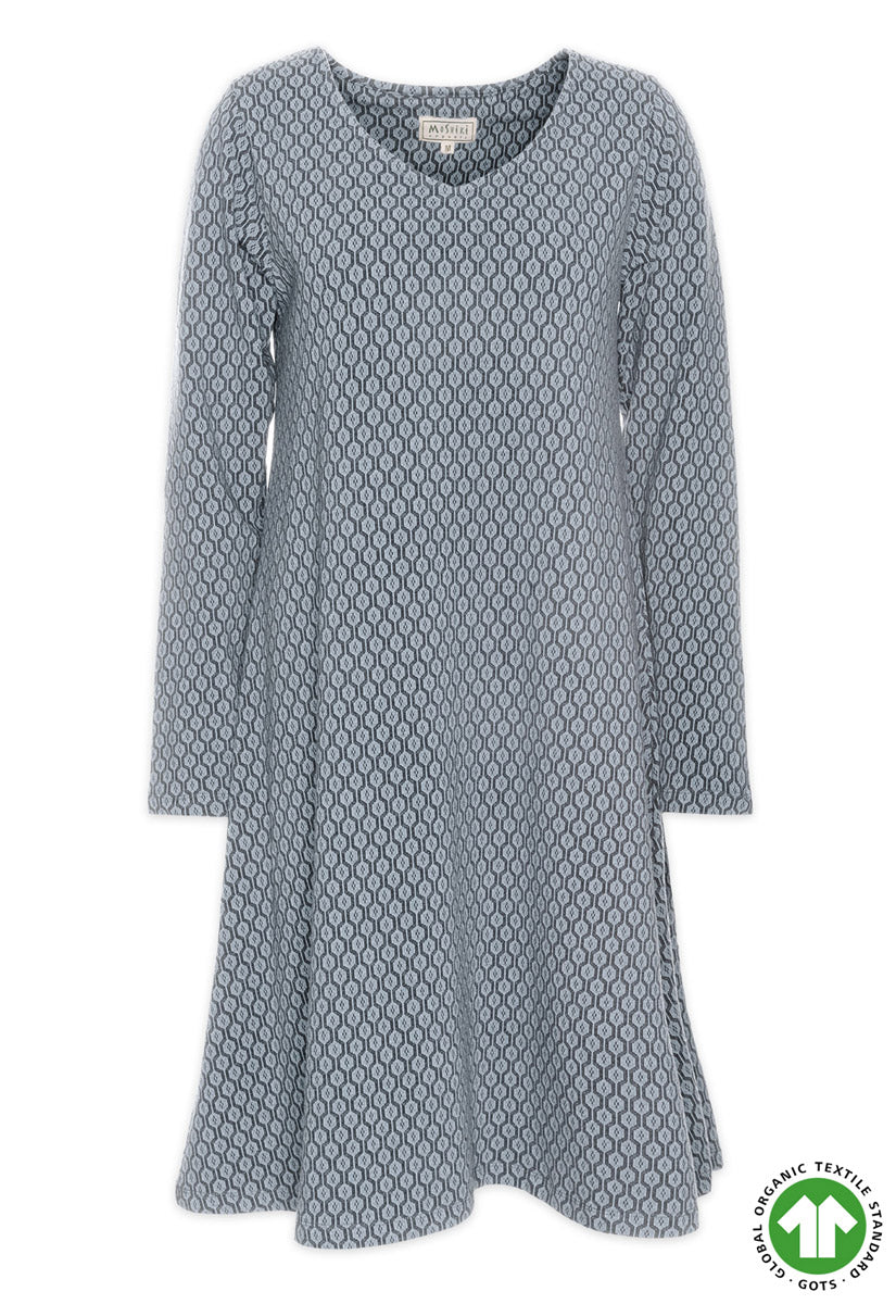 Long sleeve dress - GOTS certified - GD01W23 Long sleeve dress - GOTS certified - GD01W23