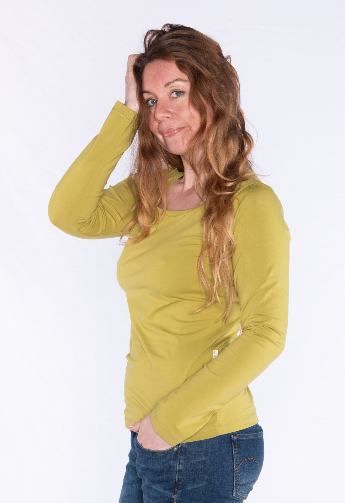 GT01W00 - Klassisches figurbetonendes T-Shirt mit langen Ärmeln - GOTS zertifiziert GT01W00 - Klassisches figurbetonendes T-Shirt mit langen Ärmeln - GOTS zertifiziert