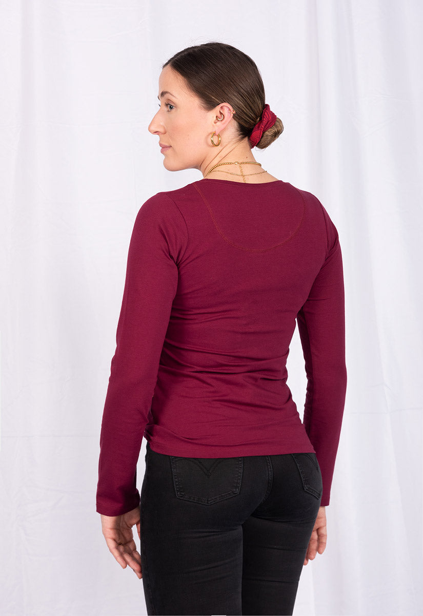 GT01W00 – Figurbetontes Langarmshirt aus GOTS Bio-Baumwolle GT01W00 – Figurbetontes Langarmshirt aus GOTS Bio-Baumwolle