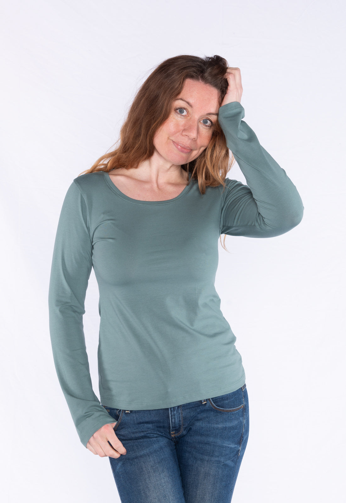 GT01W00 – Figurbetontes Langarmshirt aus GOTS Bio-Baumwolle GT01W00 – Figurbetontes Langarmshirt aus GOTS Bio-Baumwolle