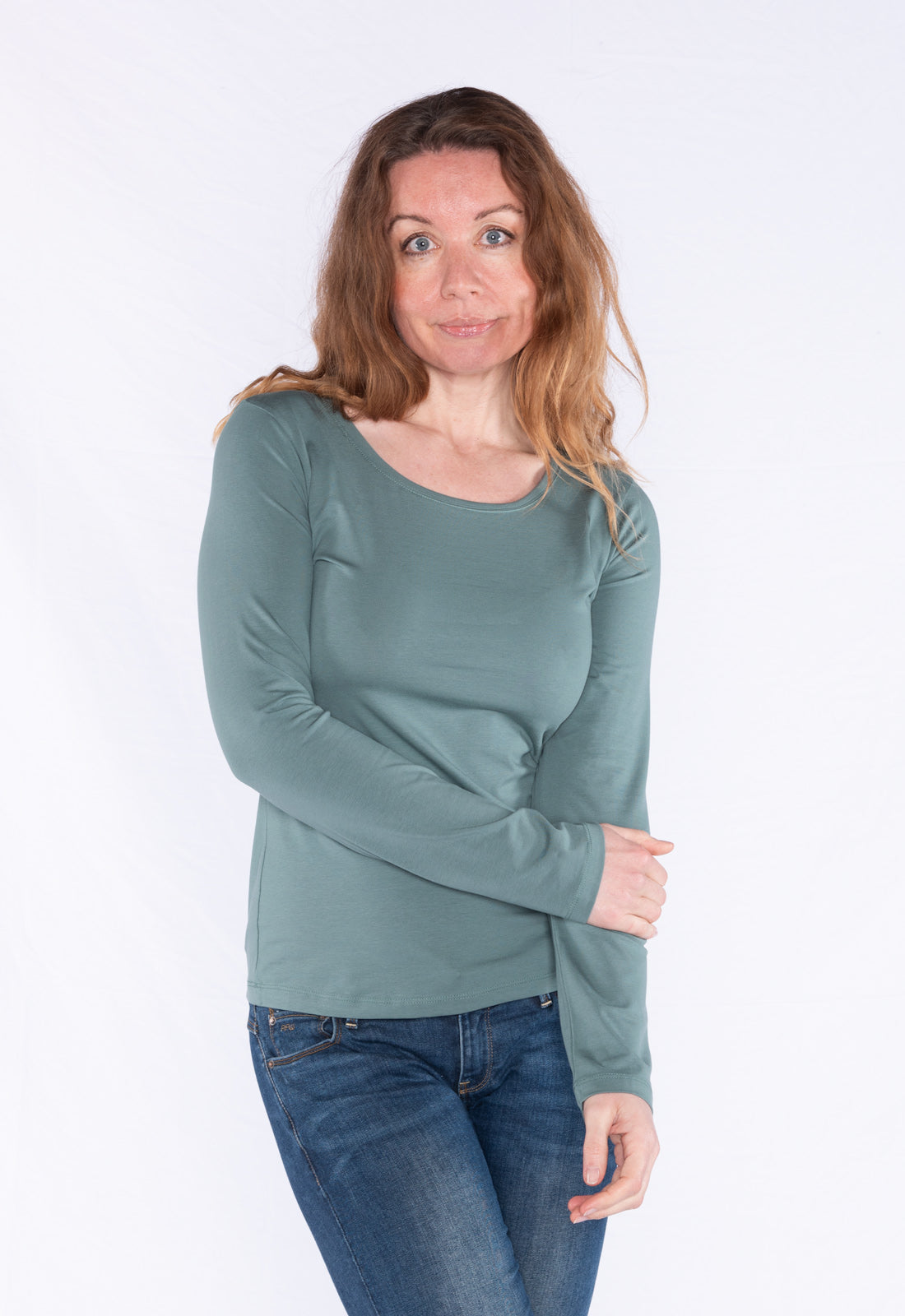 GT01W00 – Figurbetontes Langarmshirt aus GOTS Bio-Baumwolle GT01W00 – Figurbetontes Langarmshirt aus GOTS Bio-Baumwolle