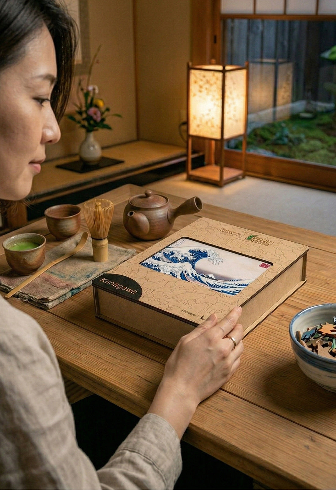 Kanagawa – Klassisches Wellenmotiv als hochwertiges Holzpuzzle Kanagawa – Klassisches Wellenmotiv als hochwertiges Holzpuzzle