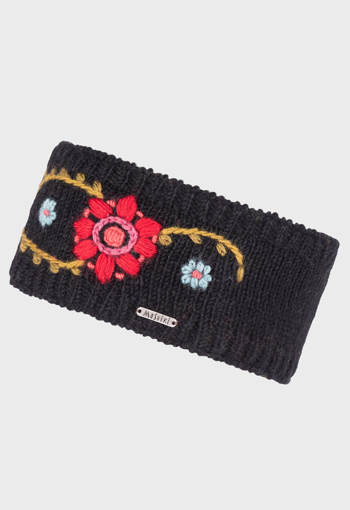 Kaviri Headband – handgemachtes Woll-Stirnband mit floraler Stickerei Kaviri Headband – handgemachtes Woll-Stirnband mit floraler Stickerei
