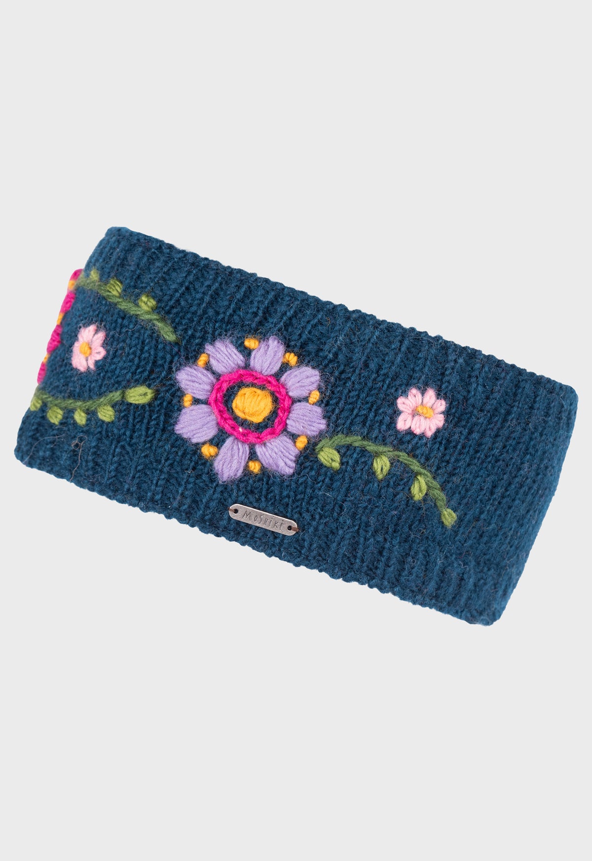 Kaviri Headband – handgemachtes Woll-Stirnband mit floraler Stickerei Kaviri Headband – handgemachtes Woll-Stirnband mit floraler Stickerei