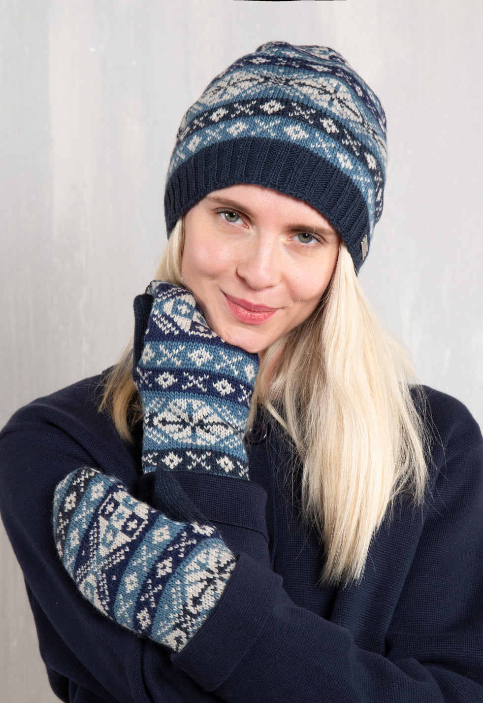 Khara Mittens – gemusterte Wollfäustlinge mit Bio-Baumwoll-Fleece Khara Mittens – gemusterte Wollfäustlinge mit Bio-Baumwoll-Fleece