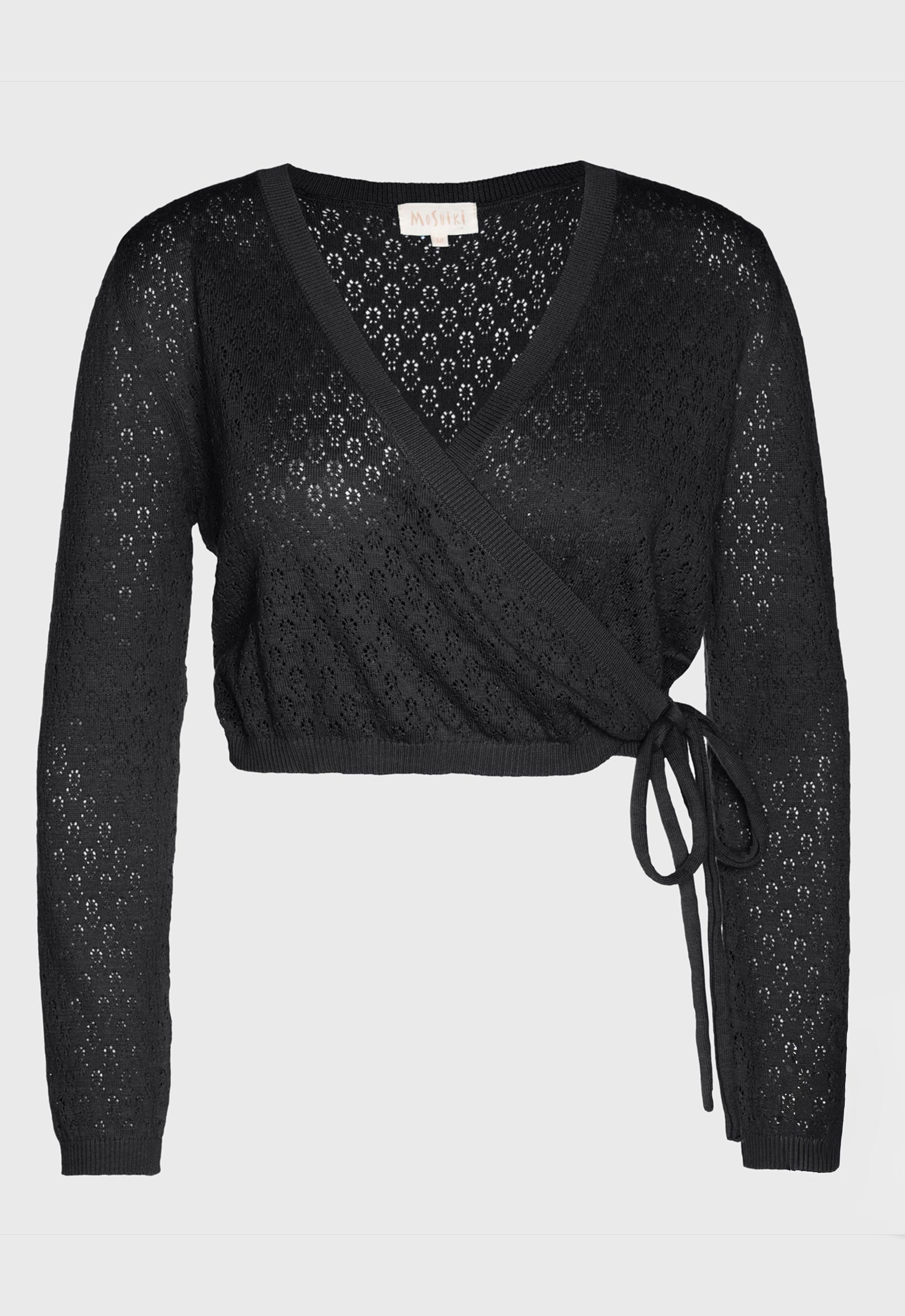 Manani Jacket – Feine Strickjacke in Wickel-Optik Manani Jacket – Feine Strickjacke in Wickel-Optik