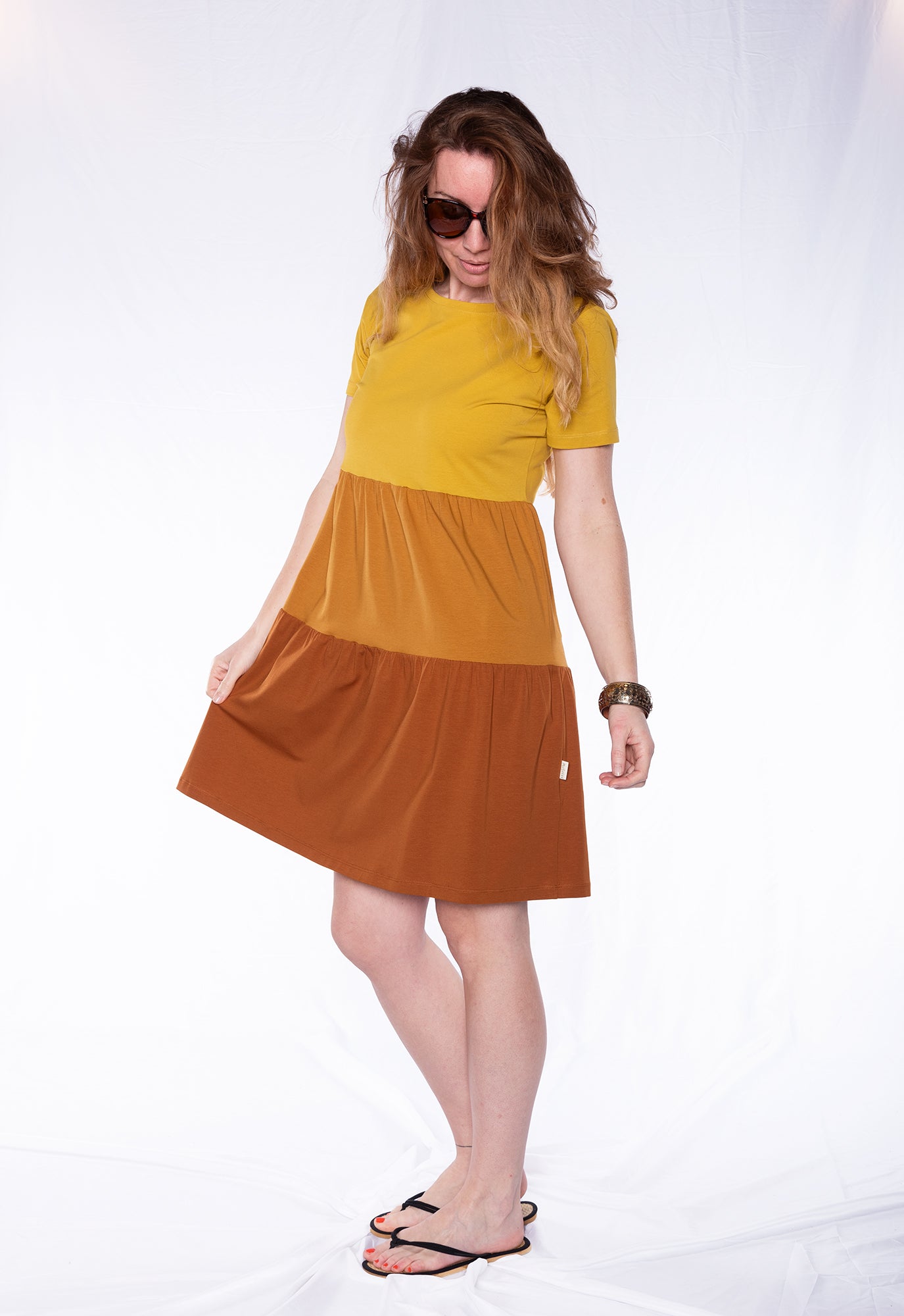Short tiered dress - S24Dress-G4 Short tiered dress - S24Dress-G4