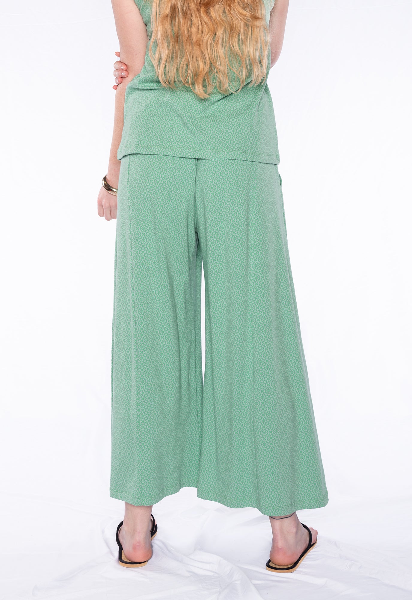 Palazzo Hose aus Jacquardstoff GOTS - S24pants-G3 Palazzo Hose aus Jacquardstoff GOTS - S24pants-G3