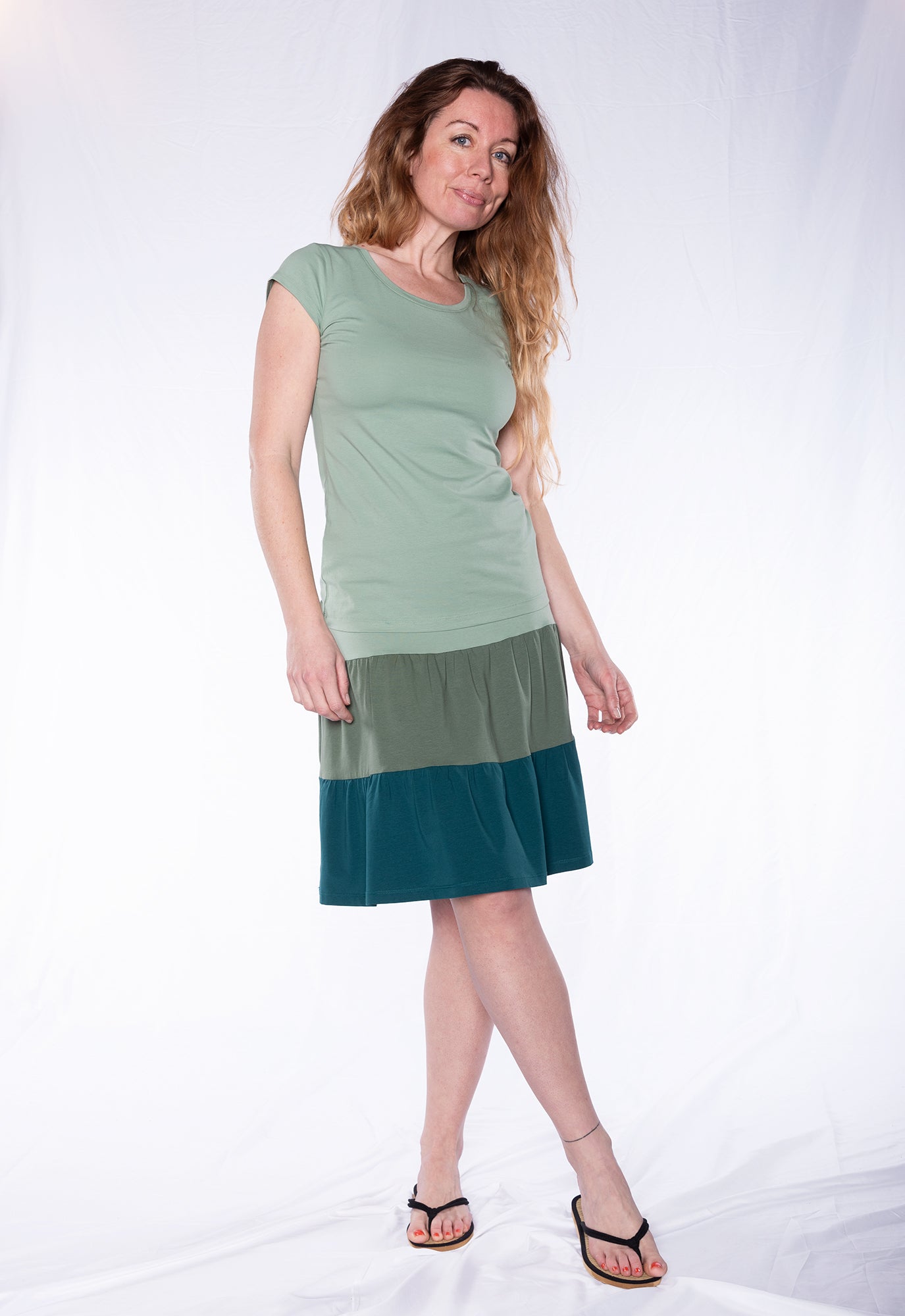 Kurzer Stufenrock GOTS - S24Skirt-G1 Kurzer Stufenrock GOTS - S24Skirt-G1