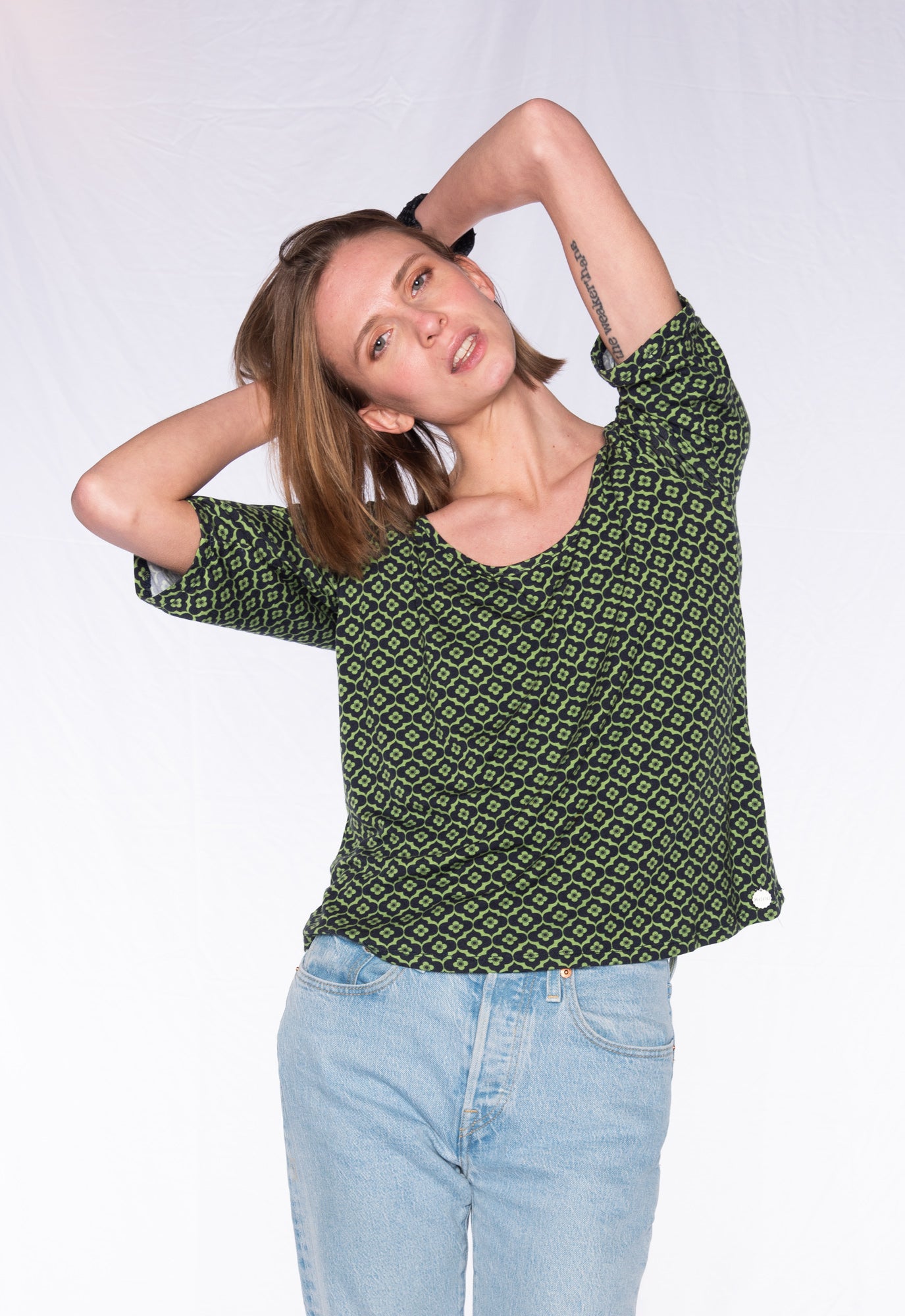 Locker sitzendes Halbarmshirt mit Rundhals-Ausschnitt - S24Top-V2 Locker sitzendes Halbarmshirt mit Rundhals-Ausschnitt - S24Top-V2