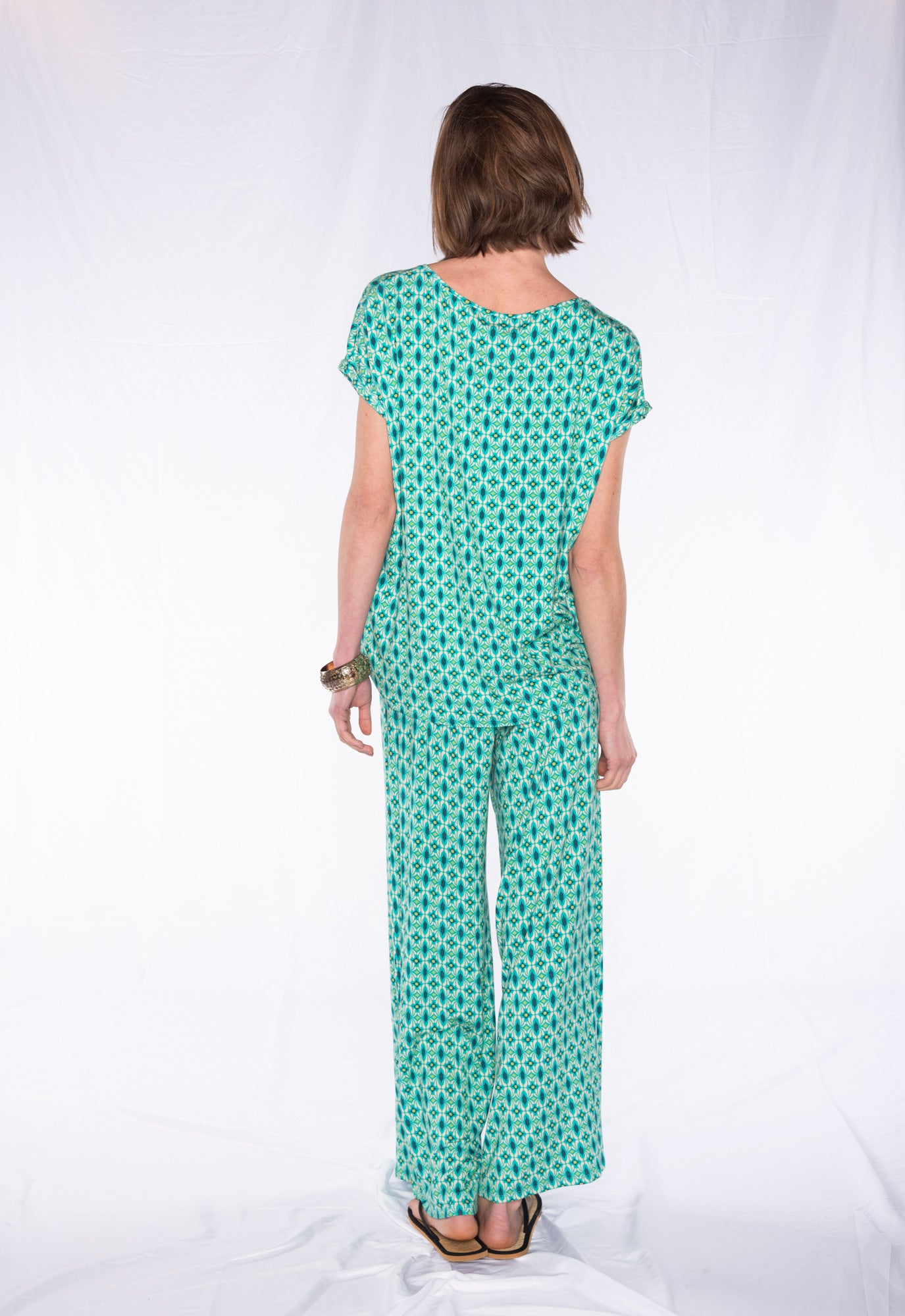 Boxy shirt with folded sleeves - S24Top-V3 Boxy shirt with folded sleeves - S24Top-V3