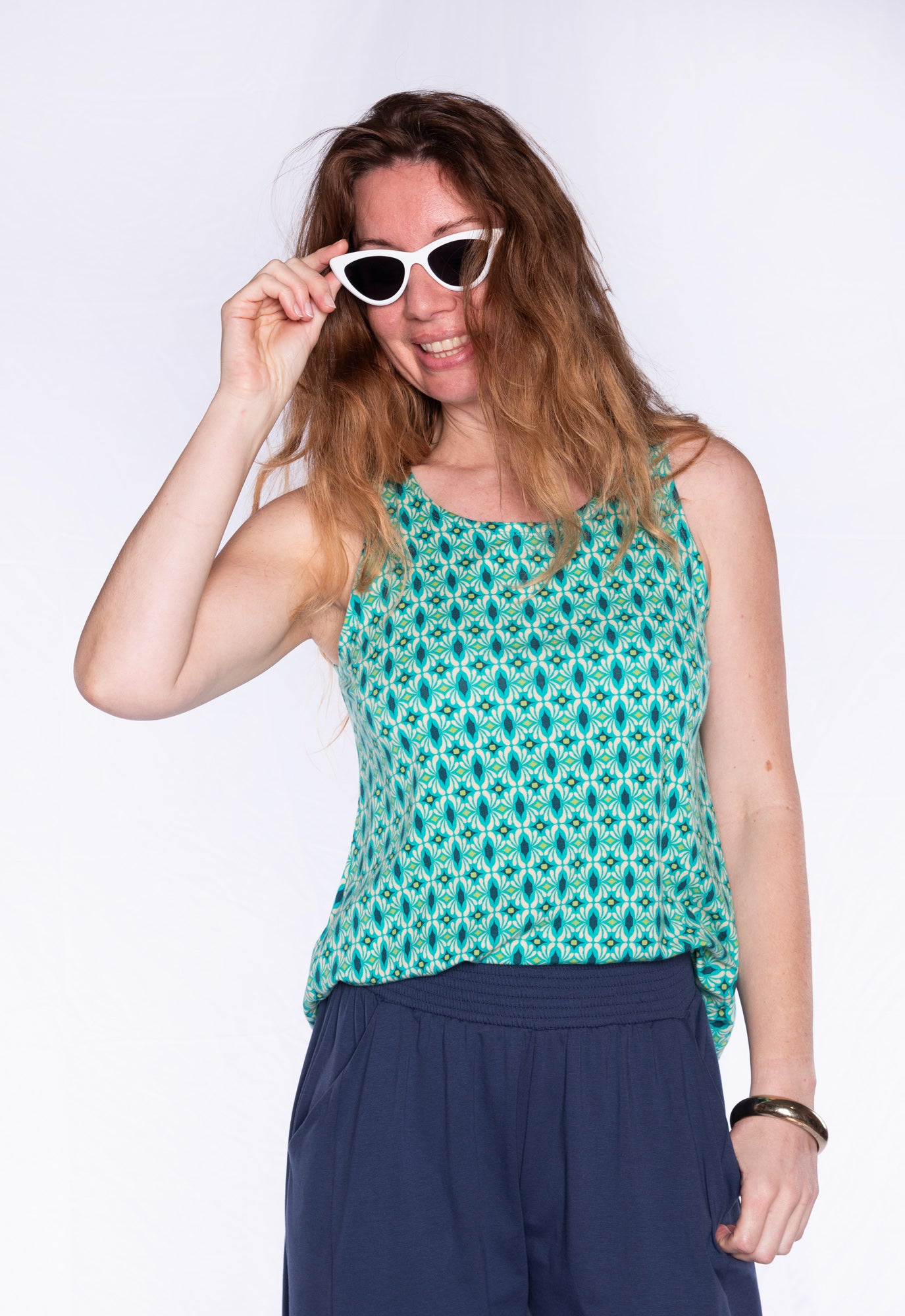 Printed tank top - S24Top-V4 Printed tank top - S24Top-V4