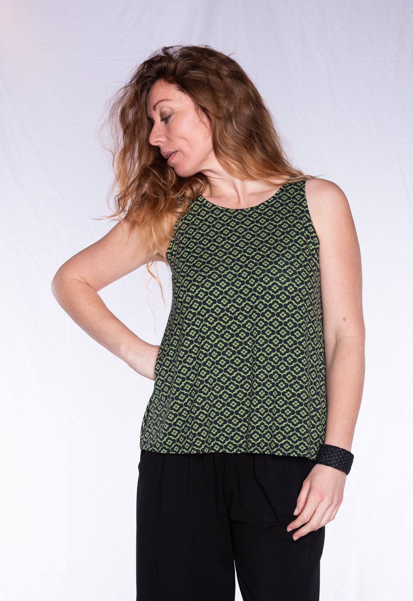 Printed tank top - S24Top-V4 Printed tank top - S24Top-V4