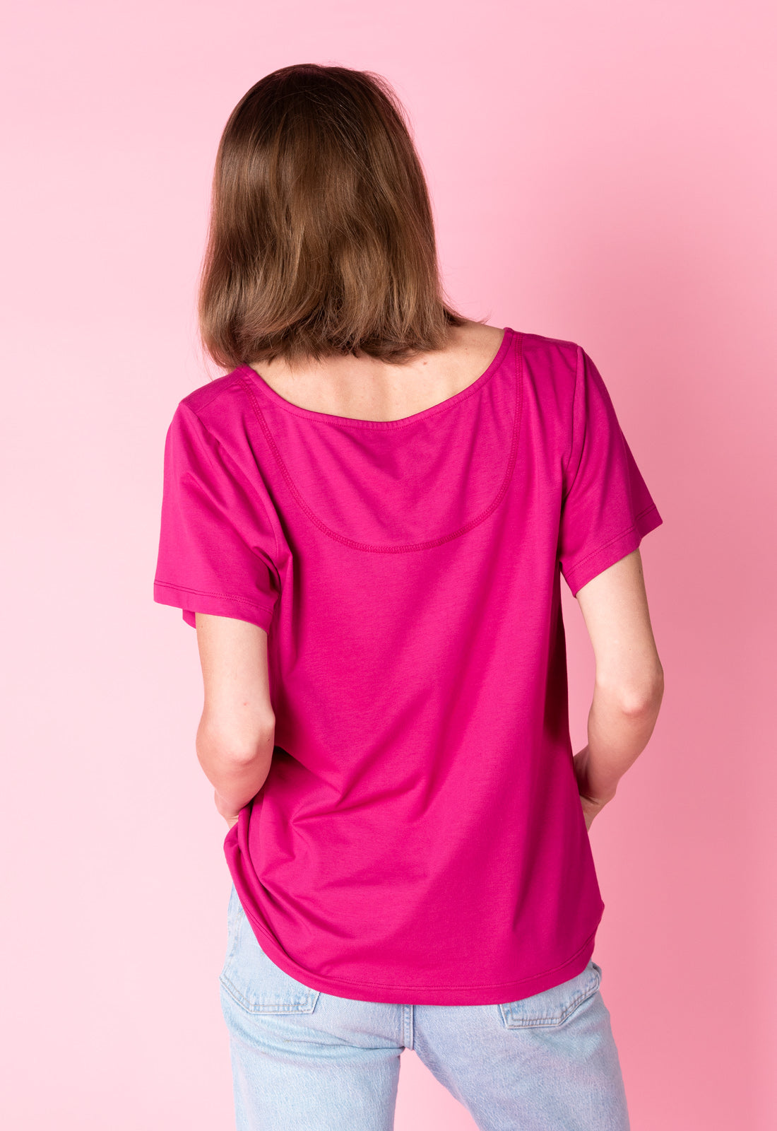 Locker geschnittenes T-Shirt - S25Top-G2 Locker geschnittenes T-Shirt - S25Top-G2