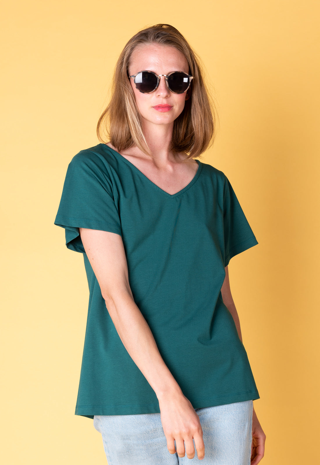 Locker geschnittenes T-Shirt - S25Top-G2 Locker geschnittenes T-Shirt - S25Top-G2