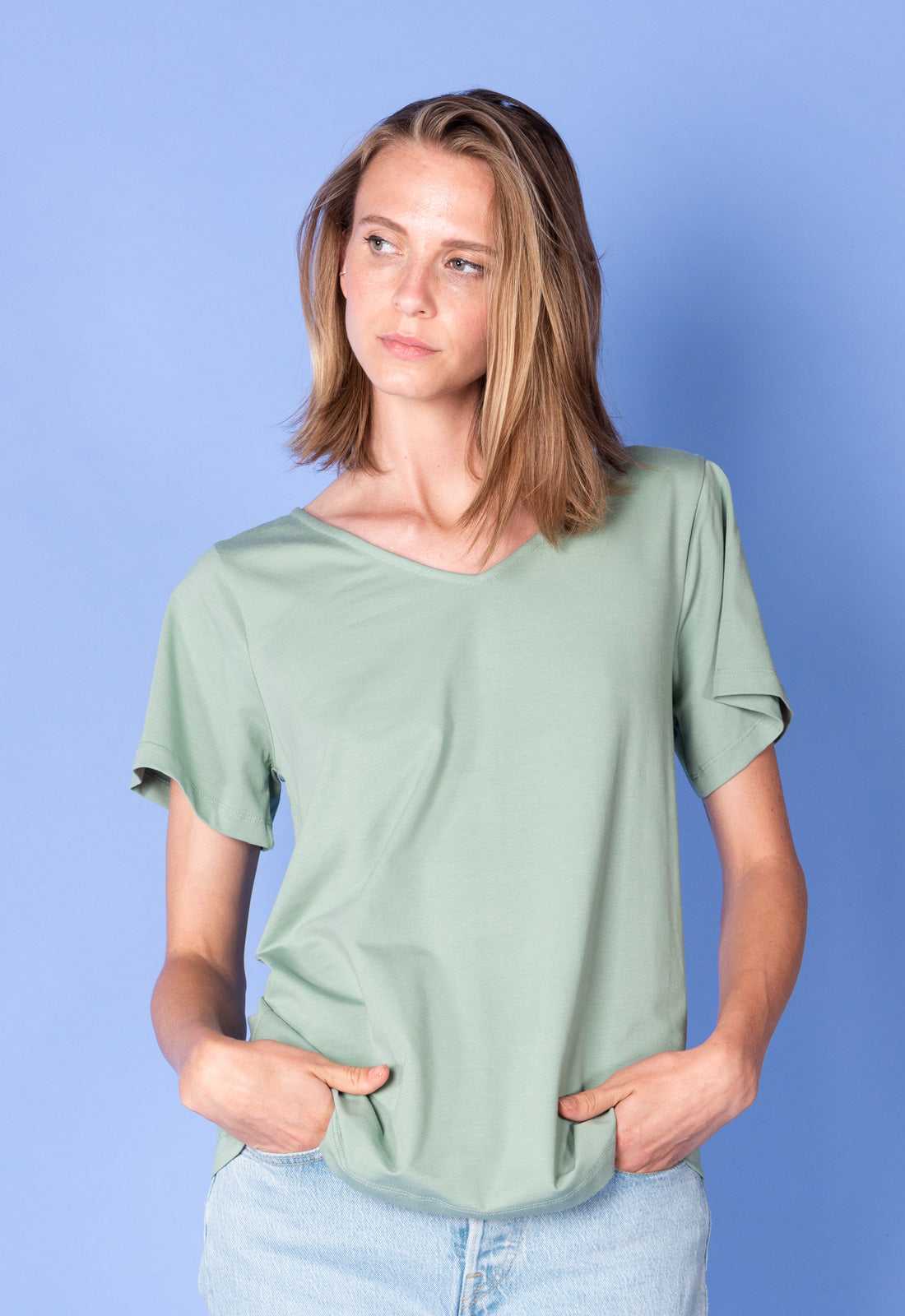 Locker geschnittenes T-Shirt - S25Top-G2 Locker geschnittenes T-Shirt - S25Top-G2