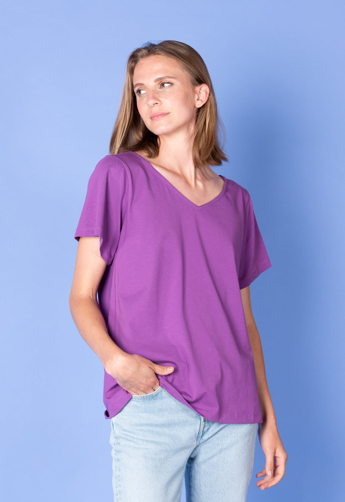 Locker geschnittenes T-Shirt - S25Top-G2 Locker geschnittenes T-Shirt - S25Top-G2