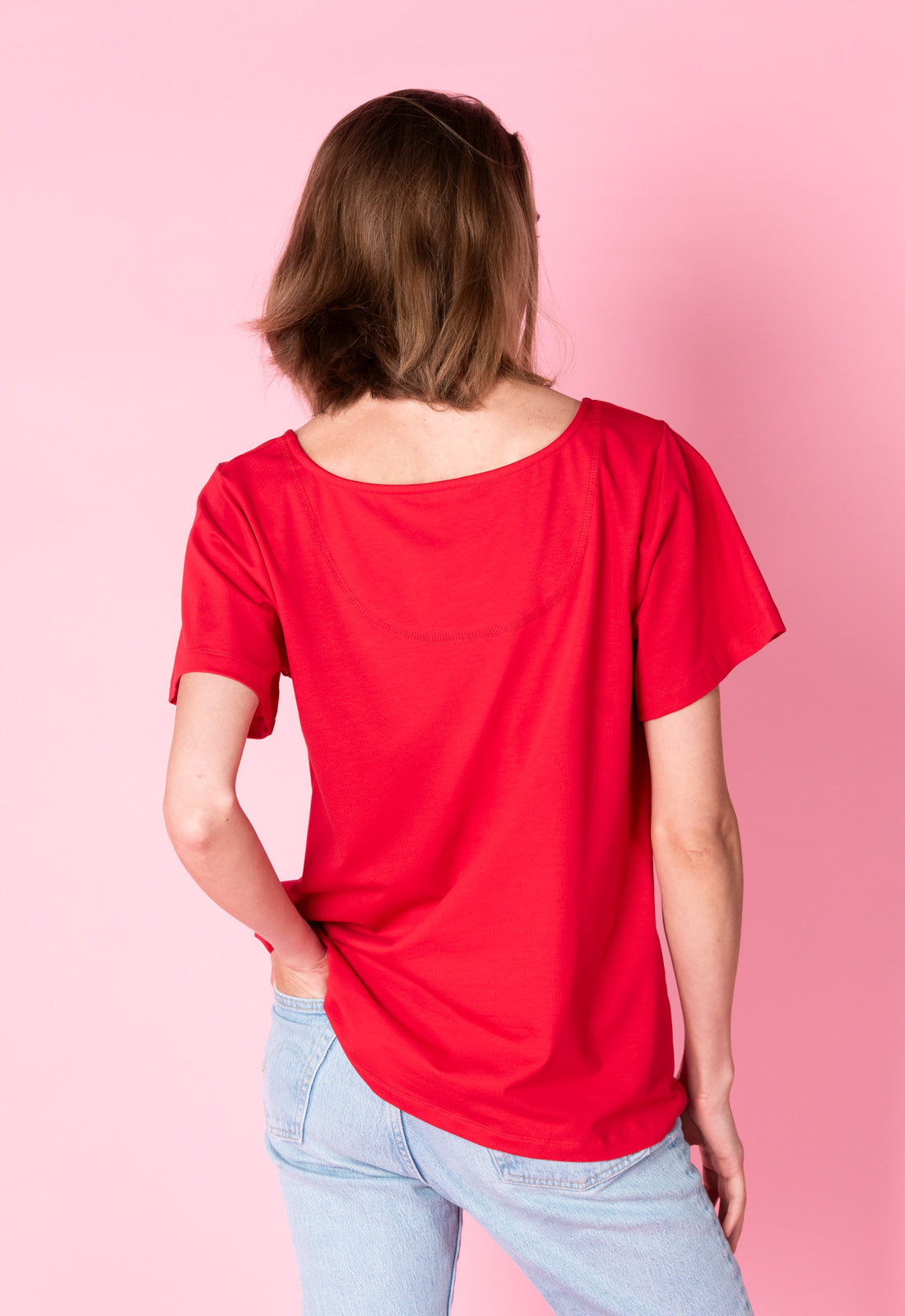 Locker geschnittenes T-Shirt - S25Top-G2 Locker geschnittenes T-Shirt - S25Top-G2