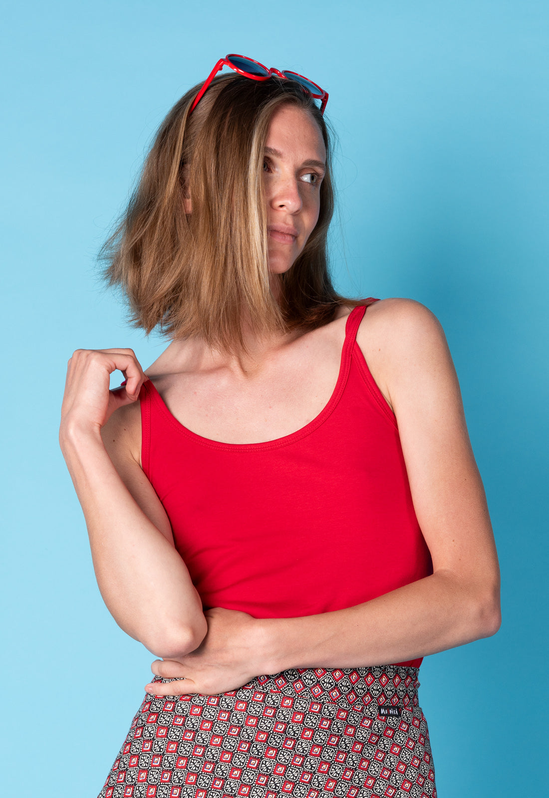 Tanktop mit gezwirbelten Trägern - S25Top-G5 Tanktop mit gezwirbelten Trägern - S25Top-G5