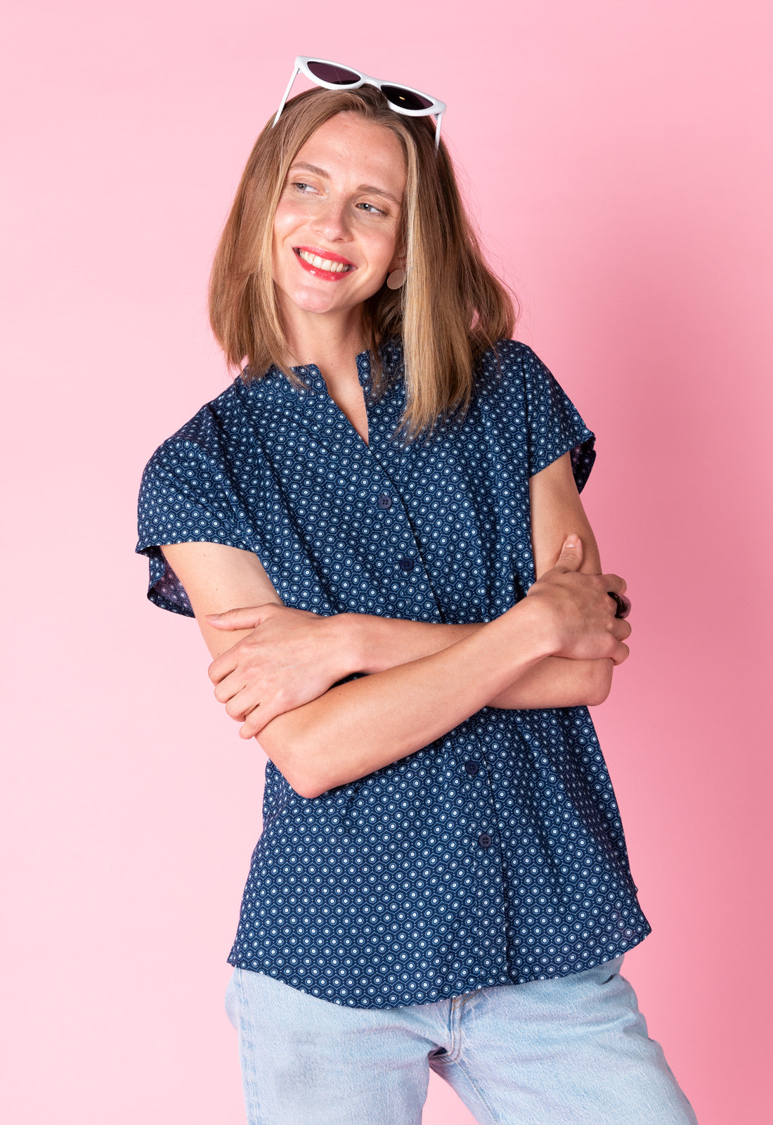 Kurzarmbluse - S25Top-R1 Kurzarmbluse - S25Top-R1