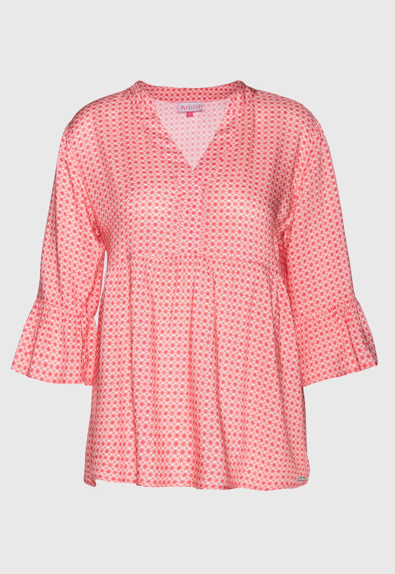 Kurze Tunika mit tiefem V-Ausschnitt - S25Top-R4 Kurze Tunika mit tiefem V-Ausschnitt - S25Top-R4