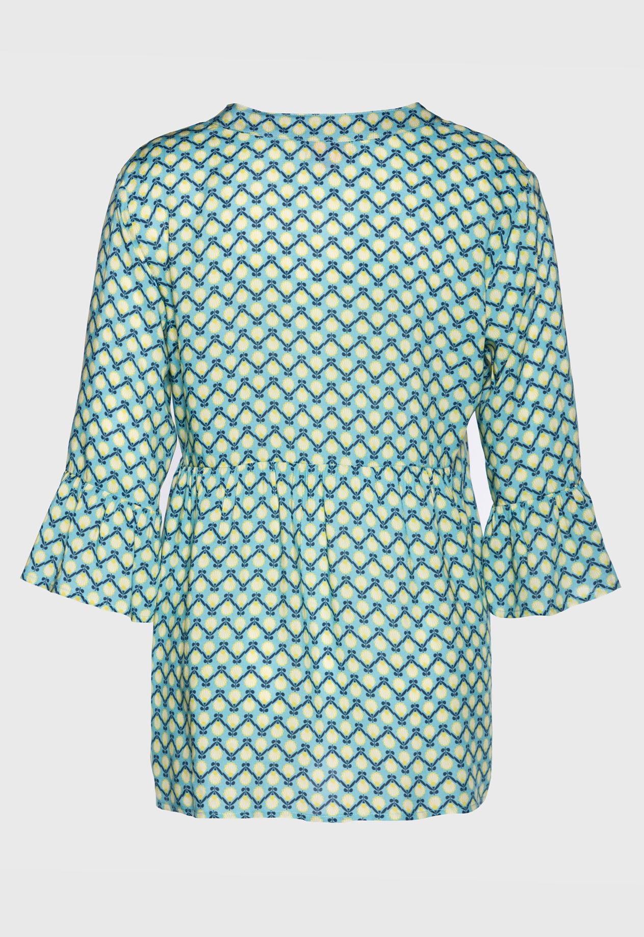 Kurze Tunika mit tiefem V-Ausschnitt - S25Top-R4 Kurze Tunika mit tiefem V-Ausschnitt - S25Top-R4