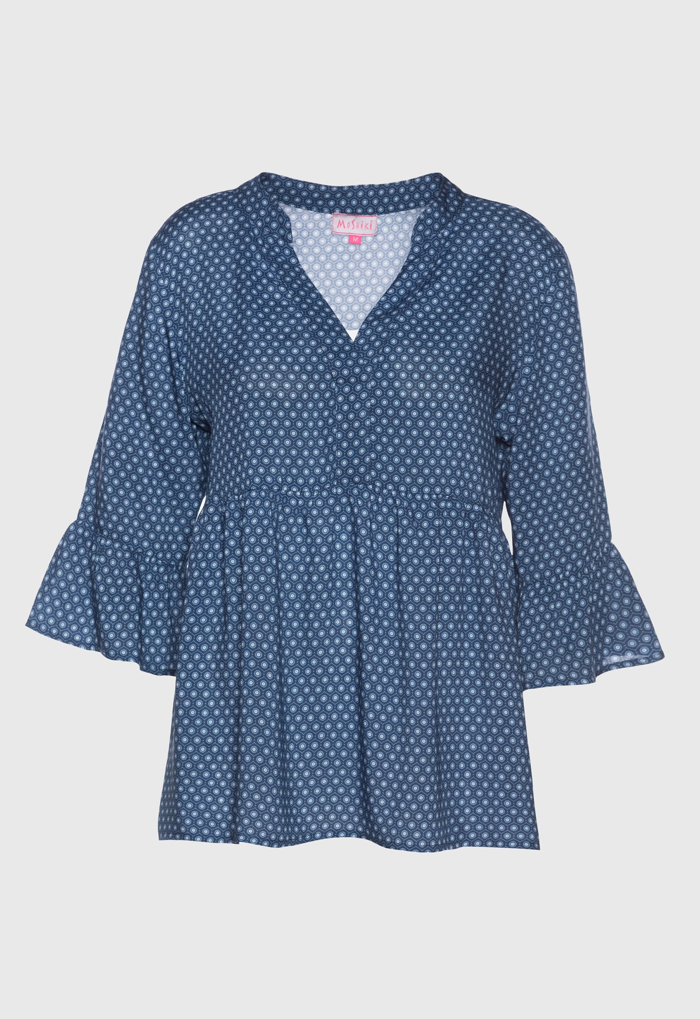 Kurze Tunika mit tiefem V-Ausschnitt - S25Top-R4 Kurze Tunika mit tiefem V-Ausschnitt - S25Top-R4