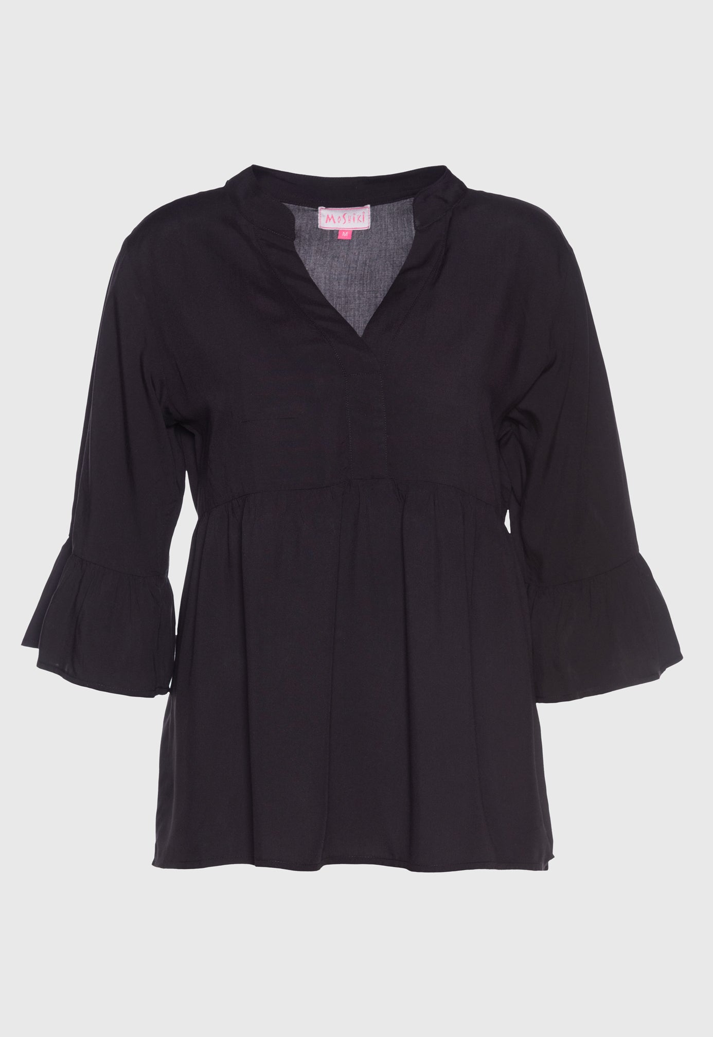 Kurze Tunika mit tiefem V-Ausschnitt - S25Top-R4 Kurze Tunika mit tiefem V-Ausschnitt - S25Top-R4