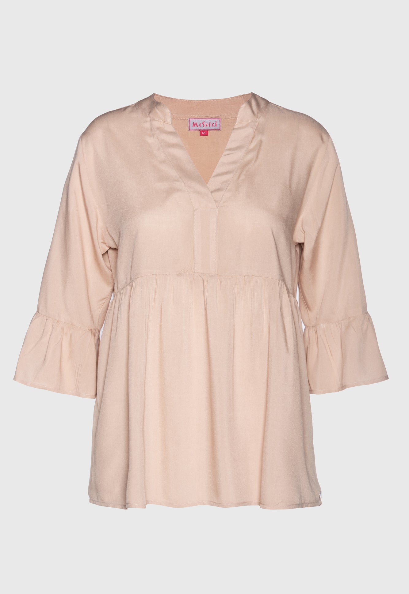 Kurze Tunika mit tiefem V-Ausschnitt - S25Top-R4 Kurze Tunika mit tiefem V-Ausschnitt - S25Top-R4