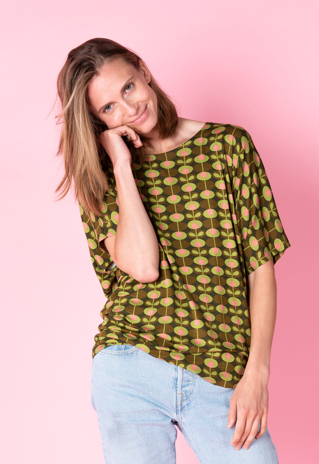 Elegantes Fledermausarm-Top - S25Top-V2 Elegantes Fledermausarm-Top - S25Top-V2