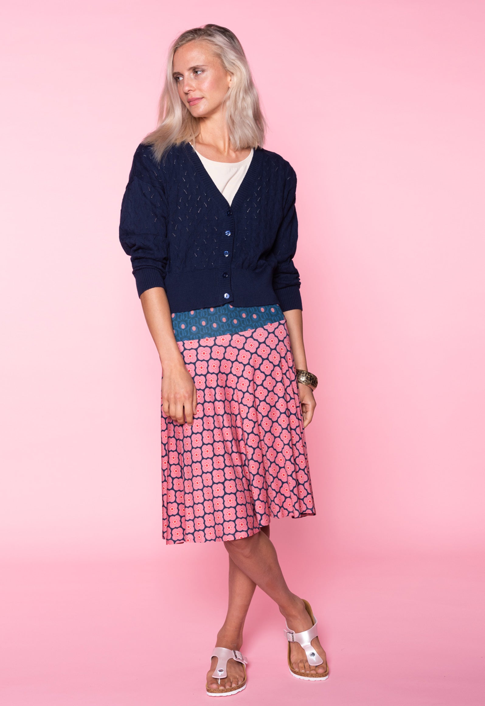 S26Candy Skirt – Schwingender Viskoserock mit Print-Mix S26Candy Skirt – Schwingender Viskoserock mit Print-Mix