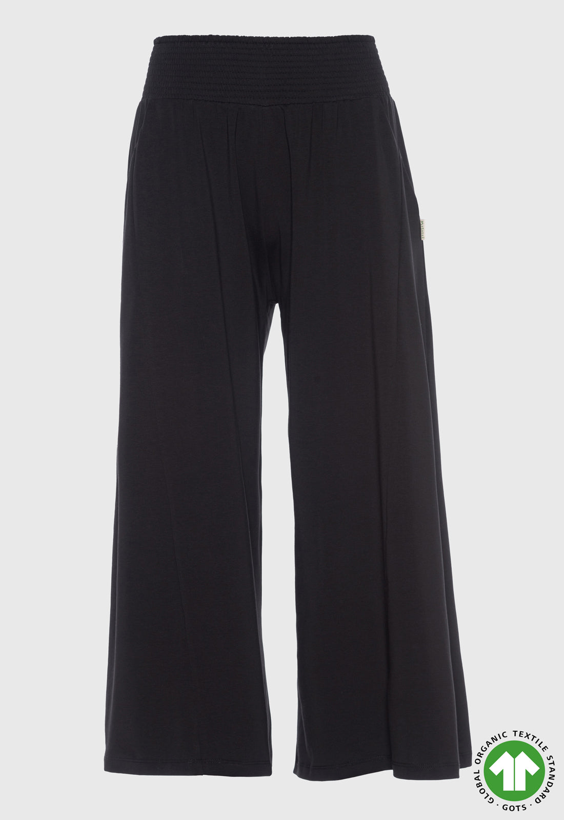 S26Pants-G1 – Weite Hose mit gesmoktem Bund S26Pants-G1 – Weite Hose mit gesmoktem Bund