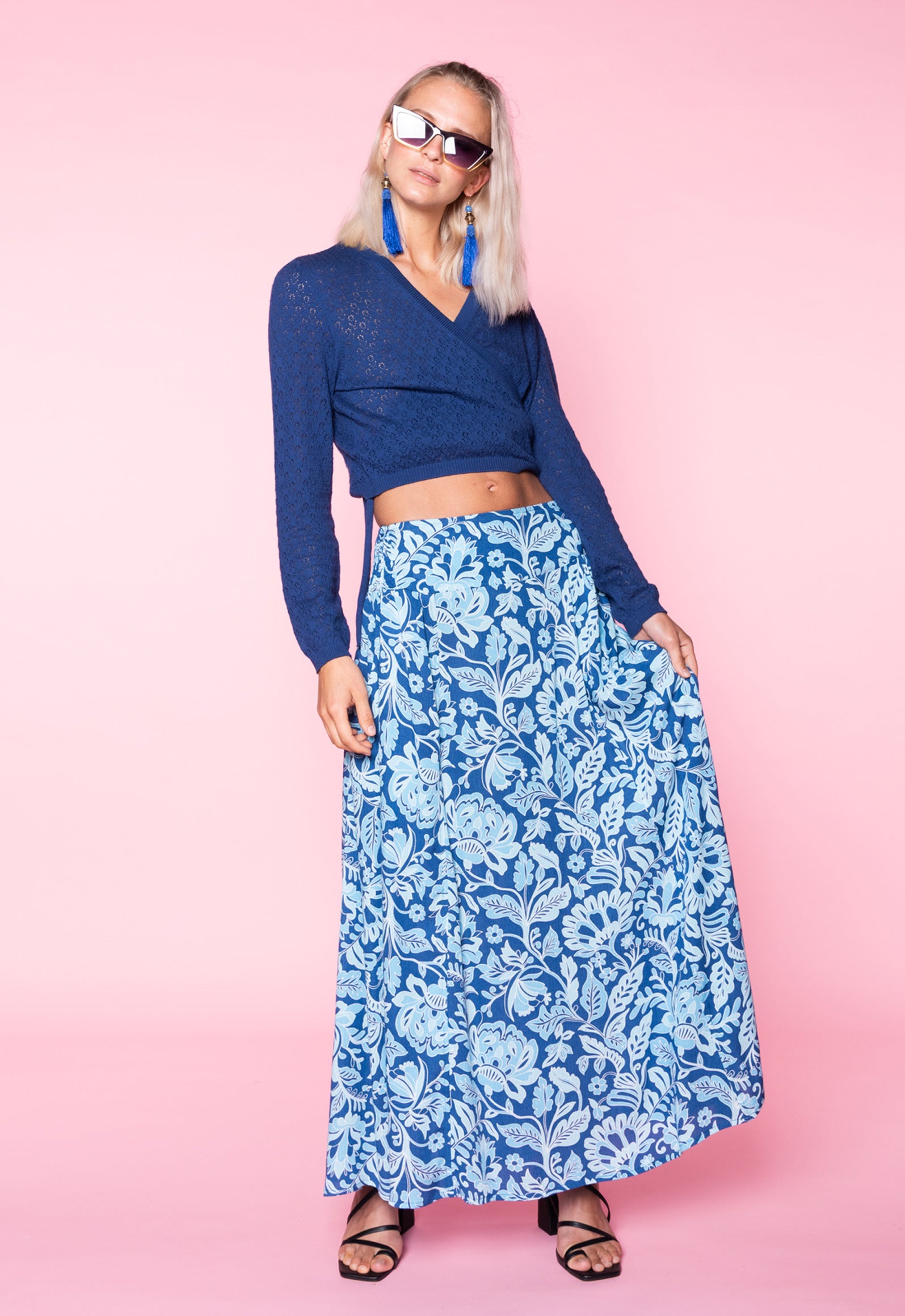 S26Sheera Maxi – Langer weiter Rock aus Upcycled Rayon S26Sheera Maxi – Langer weiter Rock aus Upcycled Rayon