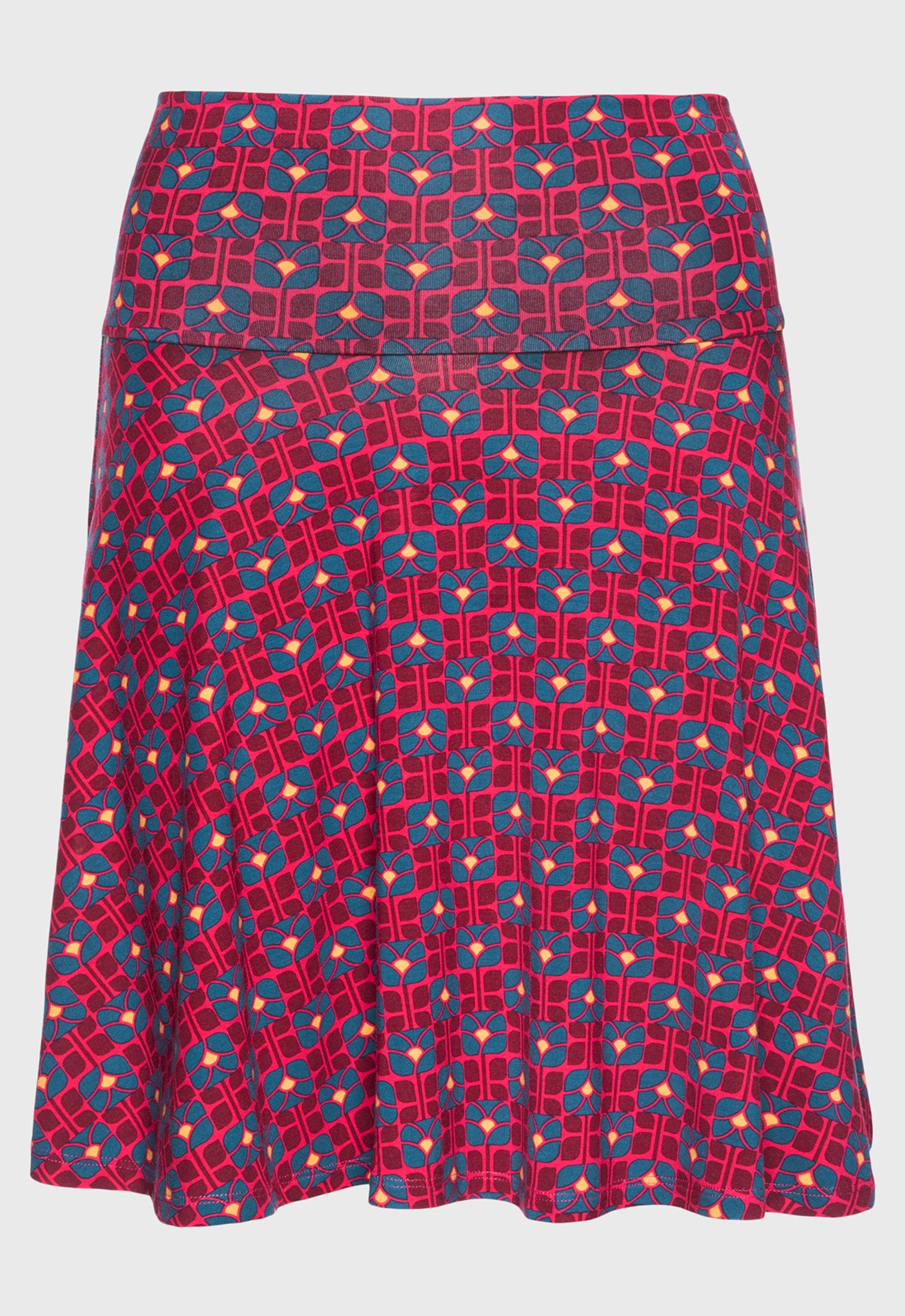 S26Skirt-V1 – Weitschwingender Rock mit breitem Bund S26Skirt-V1 – Weitschwingender Rock mit breitem Bund