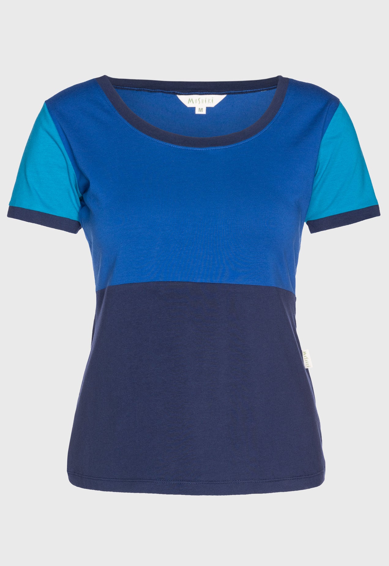 S26Top-G6 – Klassisches Patchwork-T-Shirt aus Bio-Baumwolle S26Top-G6 – Klassisches Patchwork-T-Shirt aus Bio-Baumwolle