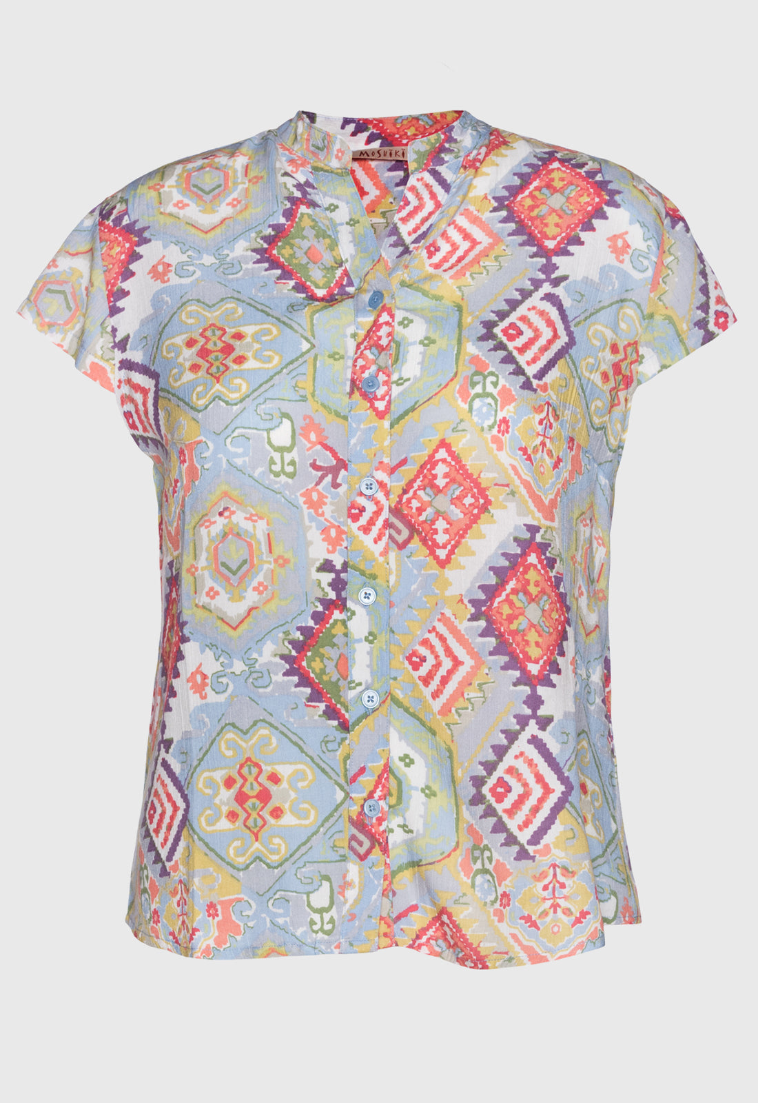 S26Top-PR3 – Figurnahes Hemd mit Flügelärmeln S26Top-PR3 – Figurnahes Hemd mit Flügelärmeln