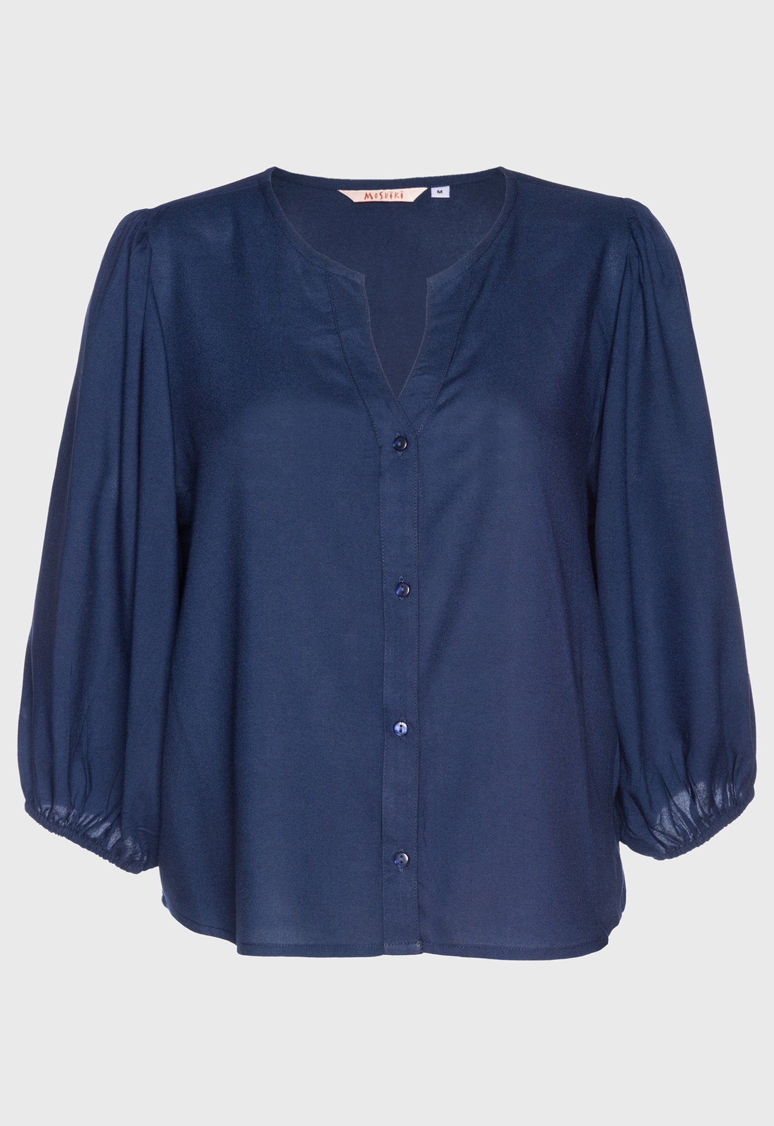 S26Top-SR2 – Luftige Bluse mit Ballonärmeln aus Upcycled Rayon S26Top-SR2 – Luftige Bluse mit Ballonärmeln aus Upcycled Rayon
