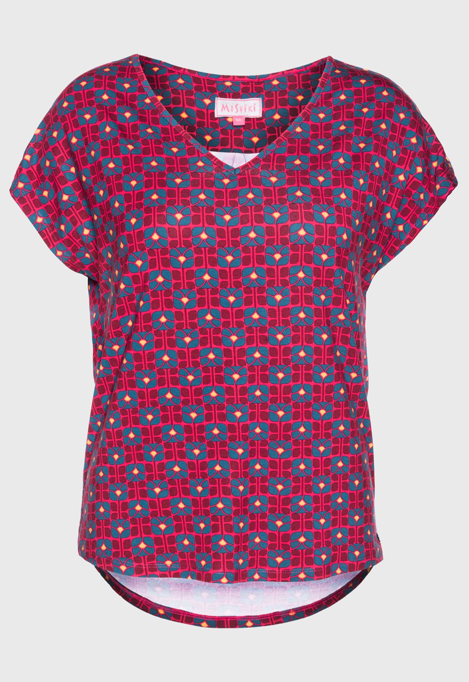S26Top-V5 – Fließendes High-Low Shirt mit V-Ausschnitt S26Top-V5 – Fließendes High-Low Shirt mit V-Ausschnitt