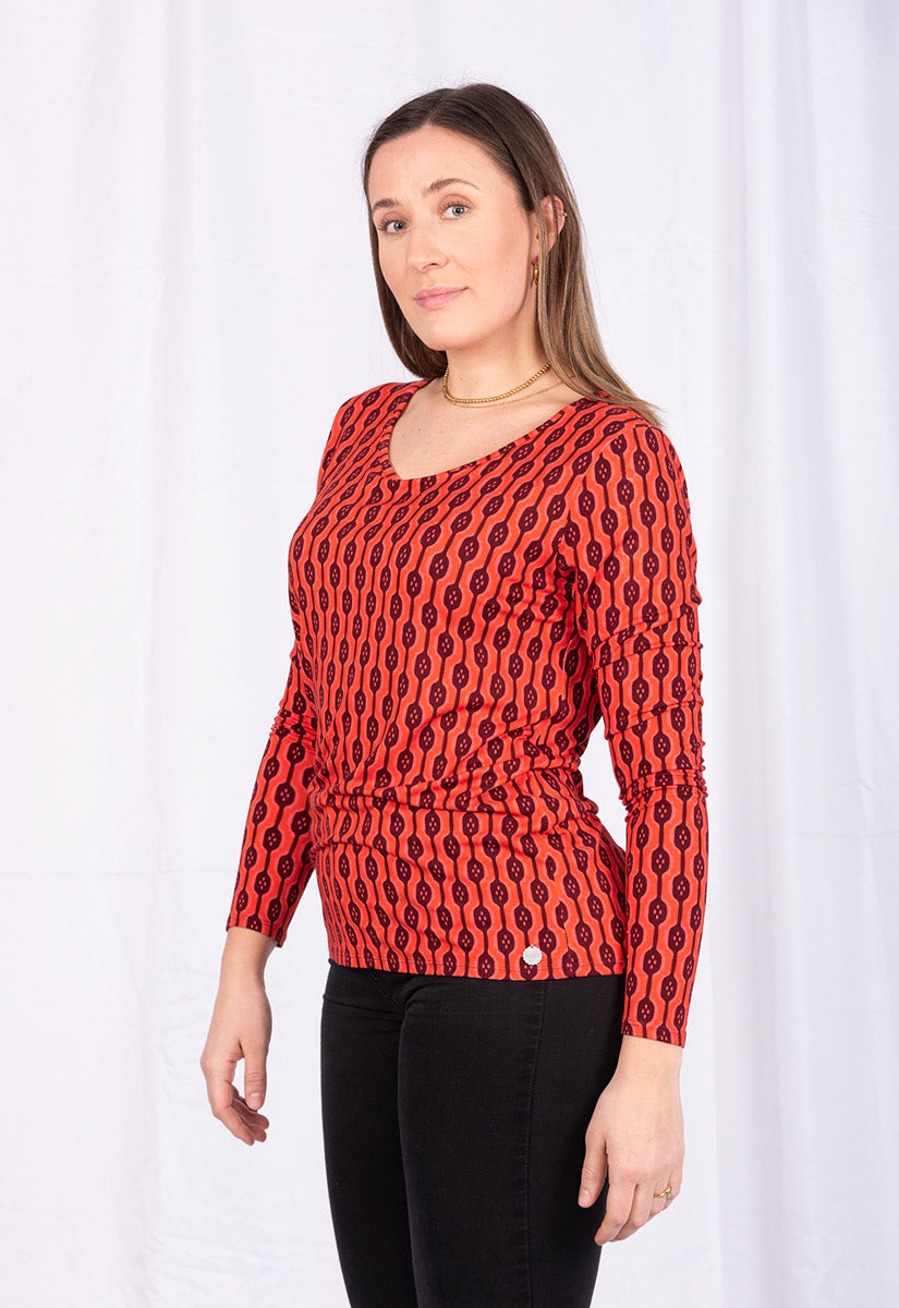 Tight round neck top - VT01W23 Tight round neck top - VT01W23