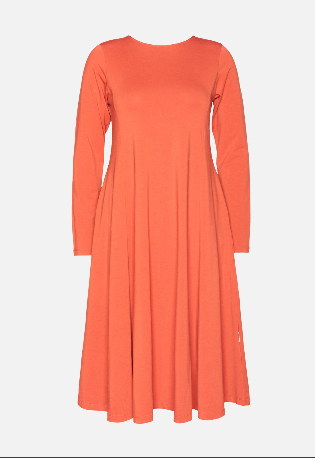 W25Dress-G2 –Langes Jersey-Kleid in A-Linie – GOTS-zertifiziert W25Dress-G2 –Langes Jersey-Kleid in A-Linie – GOTS-zertifiziert