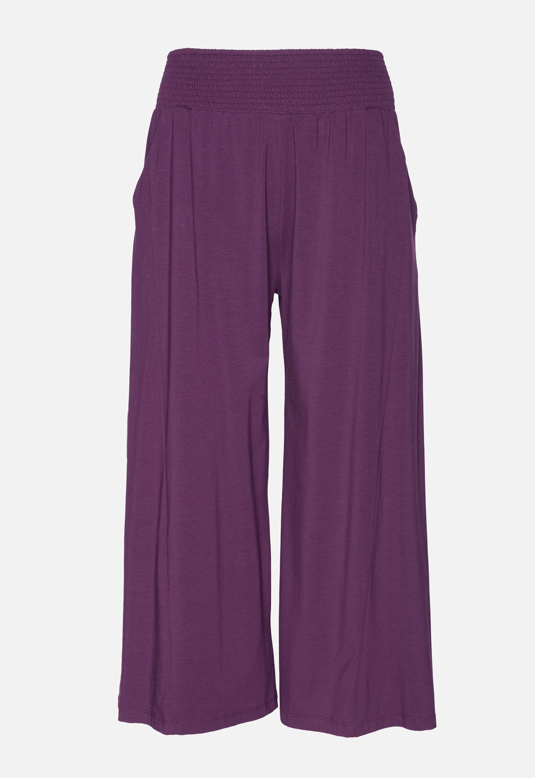 W25Pants-G1 – Bequeme Jerseyhose mit gesmoktem Bund – GOTS-zertifiziert