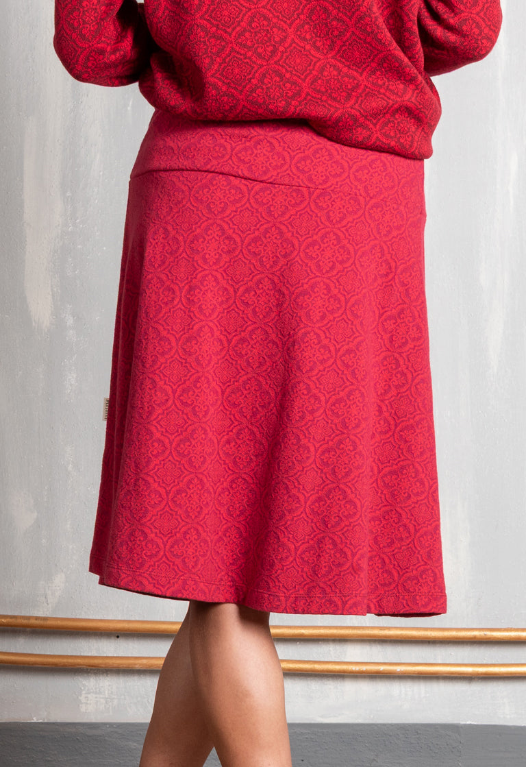 W25Skirt-G1 – Kurzer Jacquard-Rock aus Bio-Baumwolle – GOTS-zertifiziert W25Skirt-G1 – Kurzer Jacquard-Rock aus Bio-Baumwolle – GOTS-zertifiziert