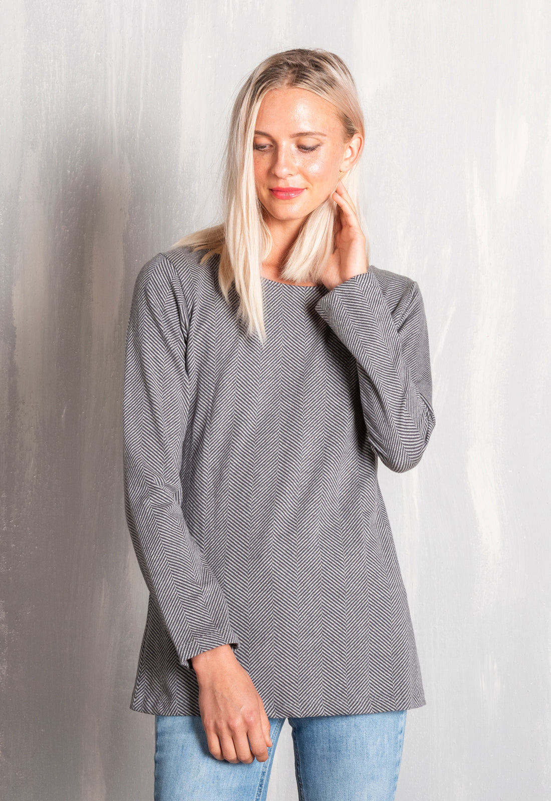 W25Top-G6 – Figurbetontes Langarmtop – GOTS-zertifiziert W25Top-G6 – Figurbetontes Langarmtop – GOTS-zertifiziert