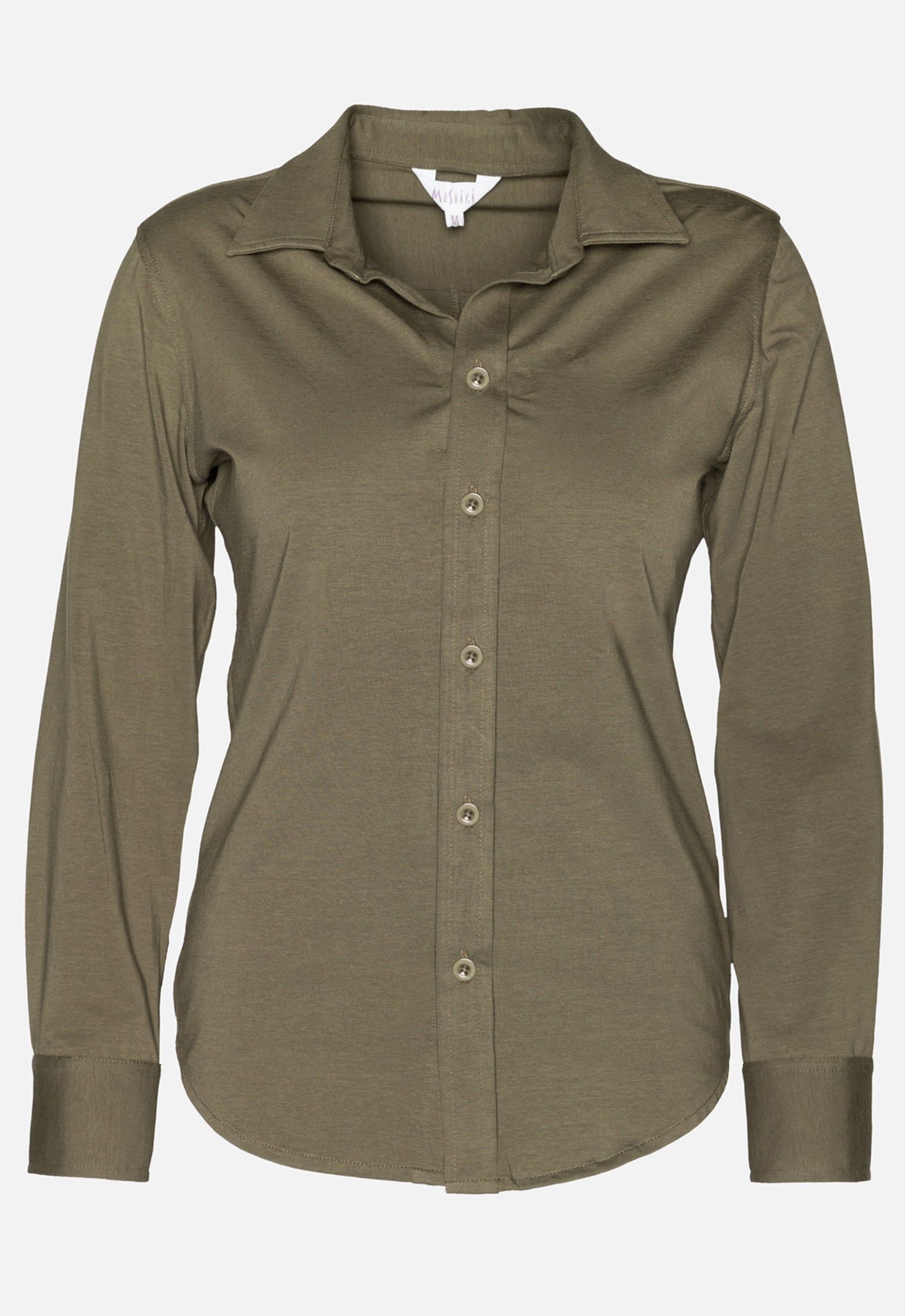 W26Blouse-G1 – Jerseybluse aus Bio-Baumwolle mit Kragen W26Blouse-G1 – Jerseybluse aus Bio-Baumwolle mit Kragen
