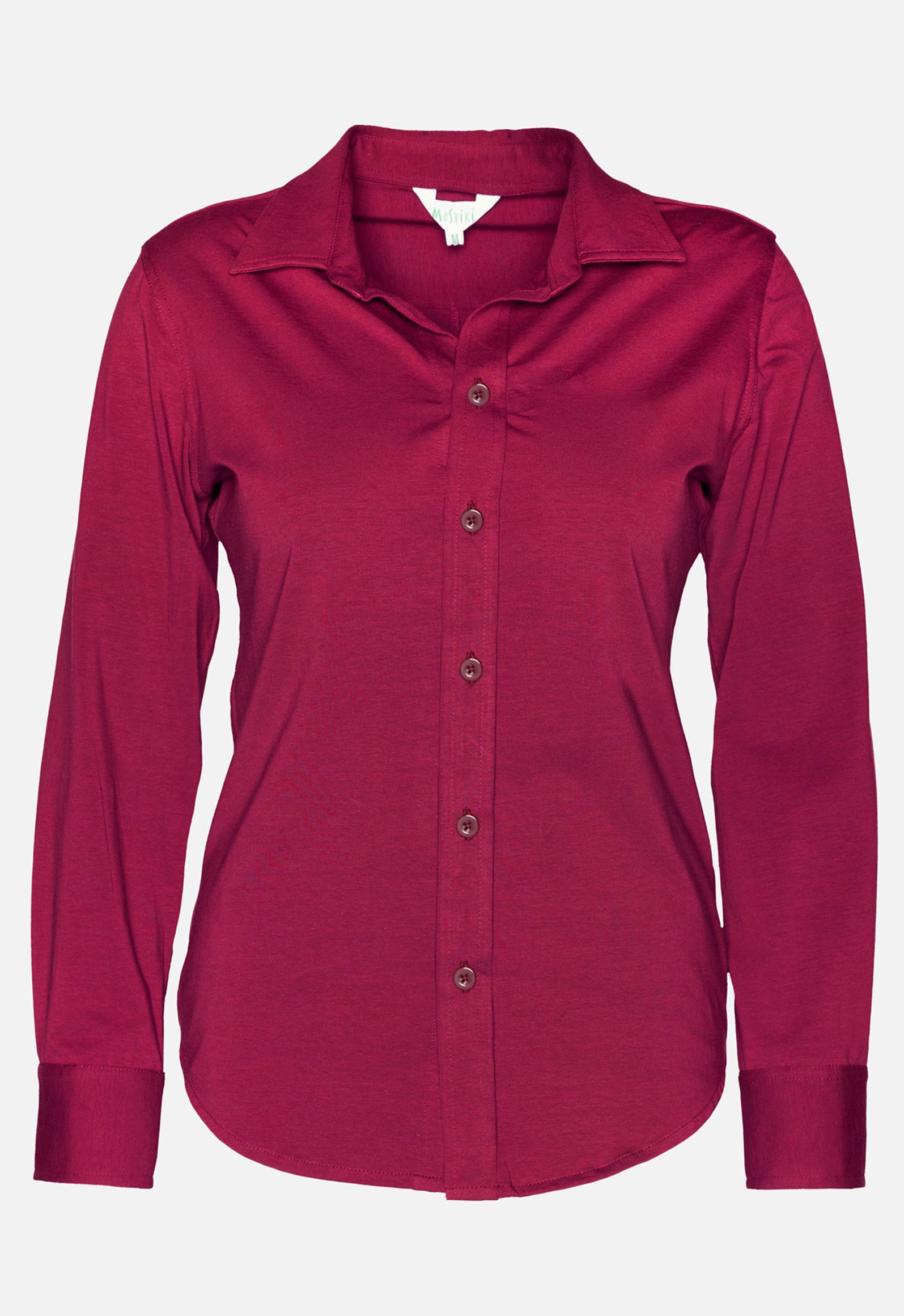W26Blouse-G1 – Jerseybluse aus Bio-Baumwolle mit Kragen W26Blouse-G1 – Jerseybluse aus Bio-Baumwolle mit Kragen