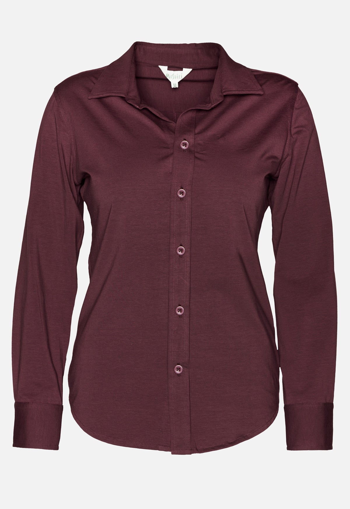 W26Blouse-G1 – Jerseybluse aus Bio-Baumwolle mit Kragen W26Blouse-G1 – Jerseybluse aus Bio-Baumwolle mit Kragen