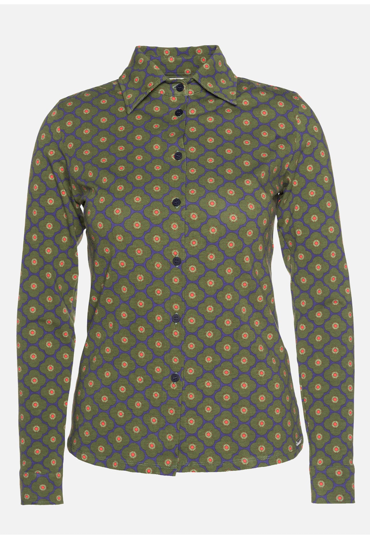 W26Blouse-OC1 – figurbetonte Jerseybluse aus Bio-Baumwolle W26Blouse-OC1 – figurbetonte Jerseybluse aus Bio-Baumwolle
